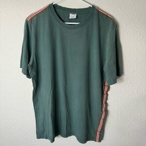 Men’s Green Urban Outfitters Striped Design T Shirt